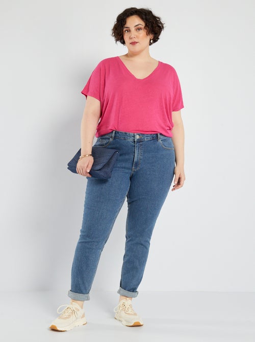 Jeans slim a vita alta - L32 - Kiabi