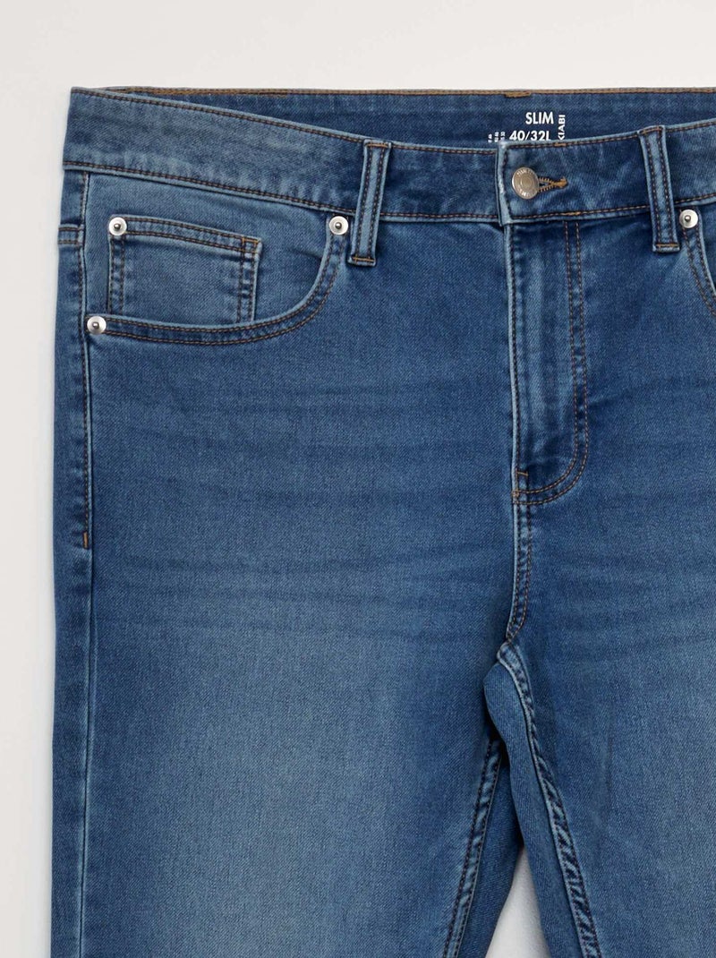 Jeans slim stretch - L32 BLU - Kiabi
