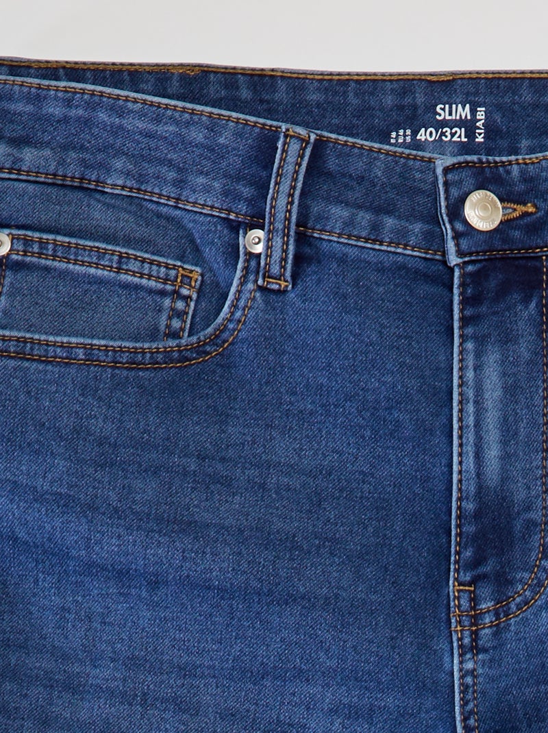 Jeans slim stretch - L32 BLU - Kiabi