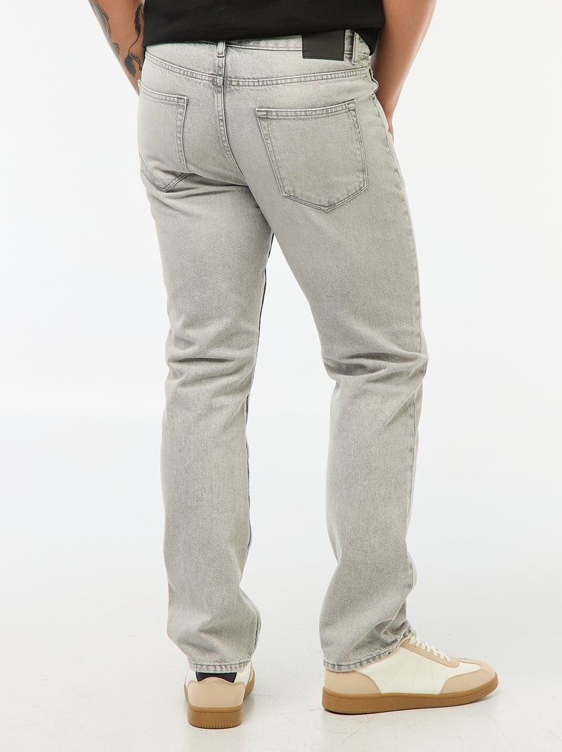 Jeans Straight Fit - L32 Hellgrau - Kiabi