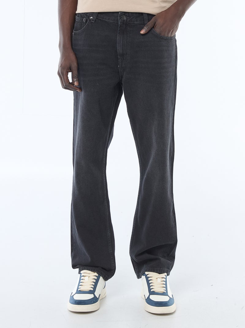 Jeans Straight Fit - L32 Schwarz - Kiabi