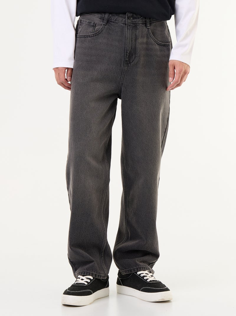 Jeans taglio ampio / relaxed fit Grigio - Kiabi