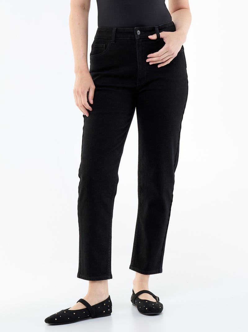 Jeans taglio mom - L30 Nero - Kiabi