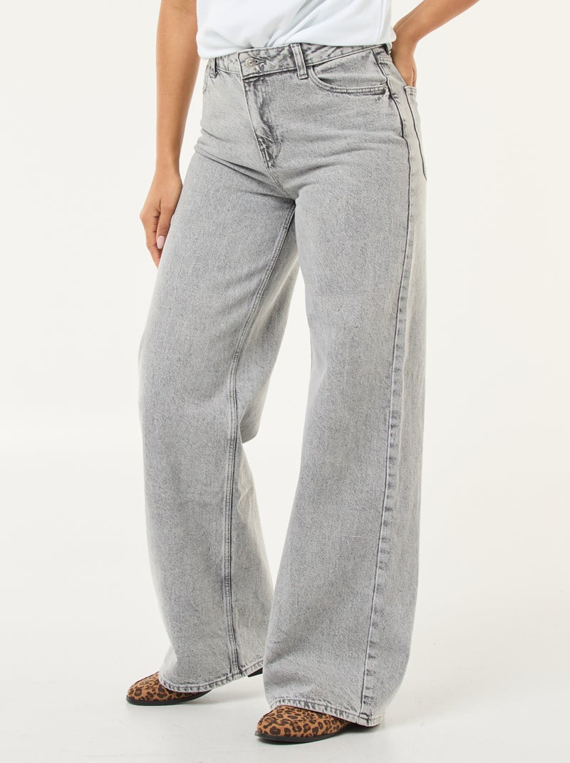 Jeans wide leg - L30 Grigio - Kiabi