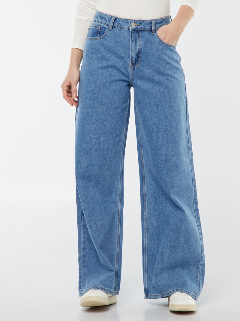 Jeans wide leg - L32 blu - Kiabi