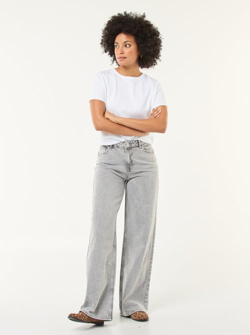 Jeans wide leg - L34 - Kiabi Jeans wide leg - L34 - Kiabi