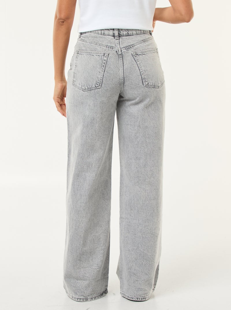 Jeans wide leg - L34 Grigio - Kiabi