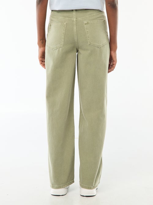 Jeans wide leg a vita alta - Kiabi