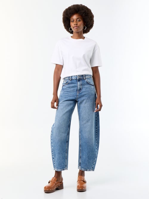 Jeans Wide-Leg / weite Passform High Waist - Kiabi Jeans Wide-Leg / weite Passform High Waist - Kiabi