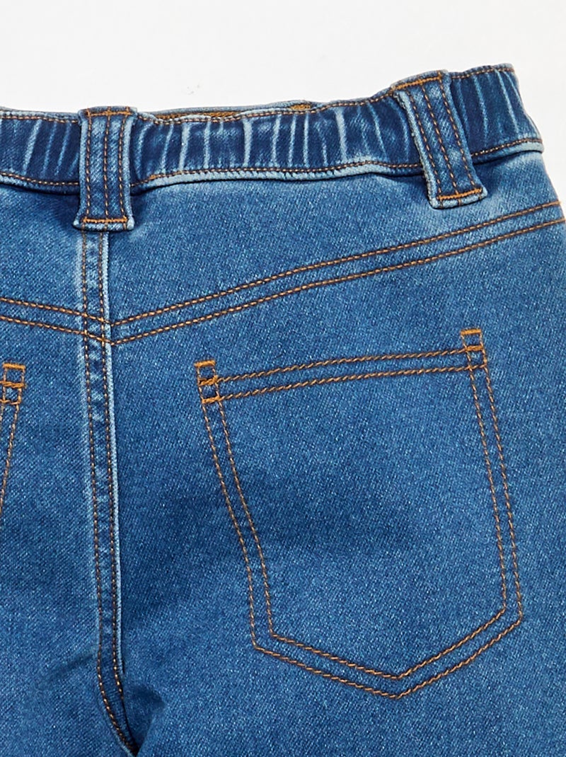 Jeans with adjustable waist - easy-to-wear collection Blue - Kiabi