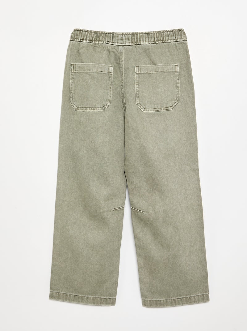 Jeanshose – bequemer Schnitt Grün - Kiabi