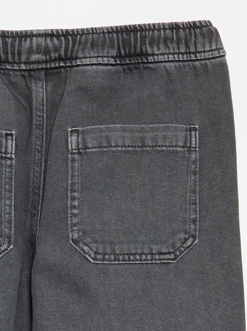 Jeanshose mit elastischem Bund - bequeme Passform Grau - Kiabi
