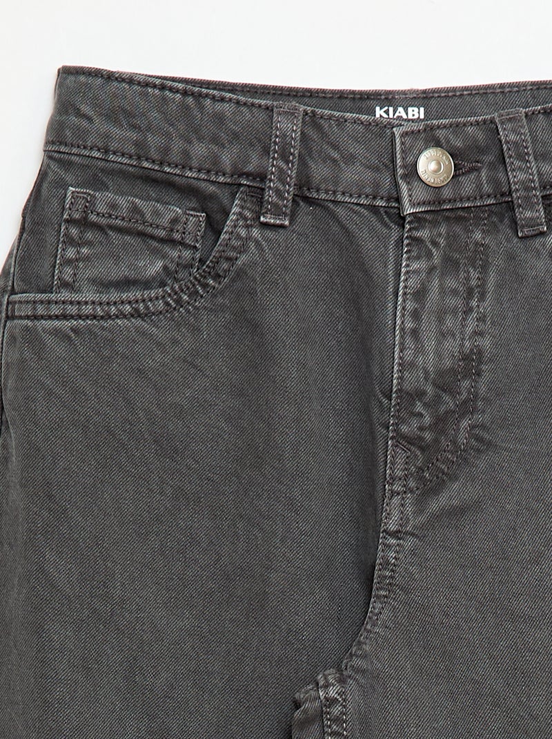Jeanshose mit weitem Ballon-Schnitt Grau - Kiabi