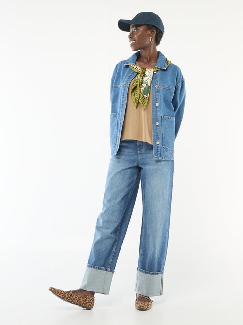 Jeansjacke mit aufgesetzten Taschen - Kiabi