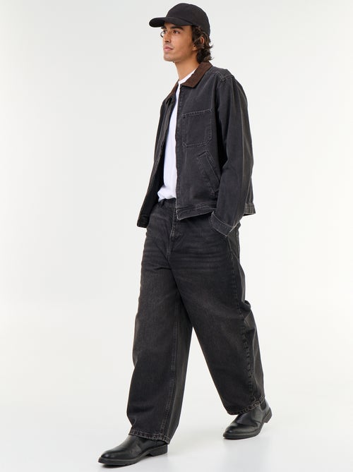 Jeansjacke mit Cordkragen - Kiabi