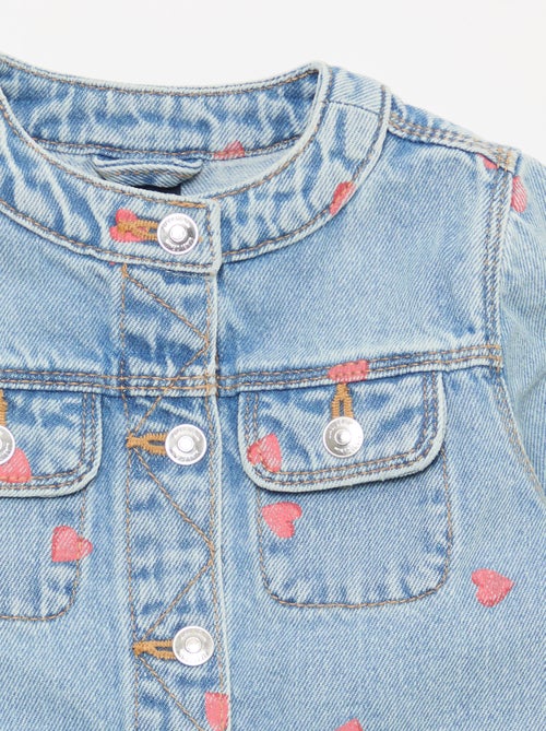 Jeansjacke mit Rundhalsausschnitt - Kiabi