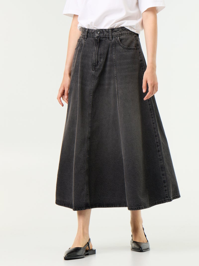 Jeansrock Schwarz - Kiabi