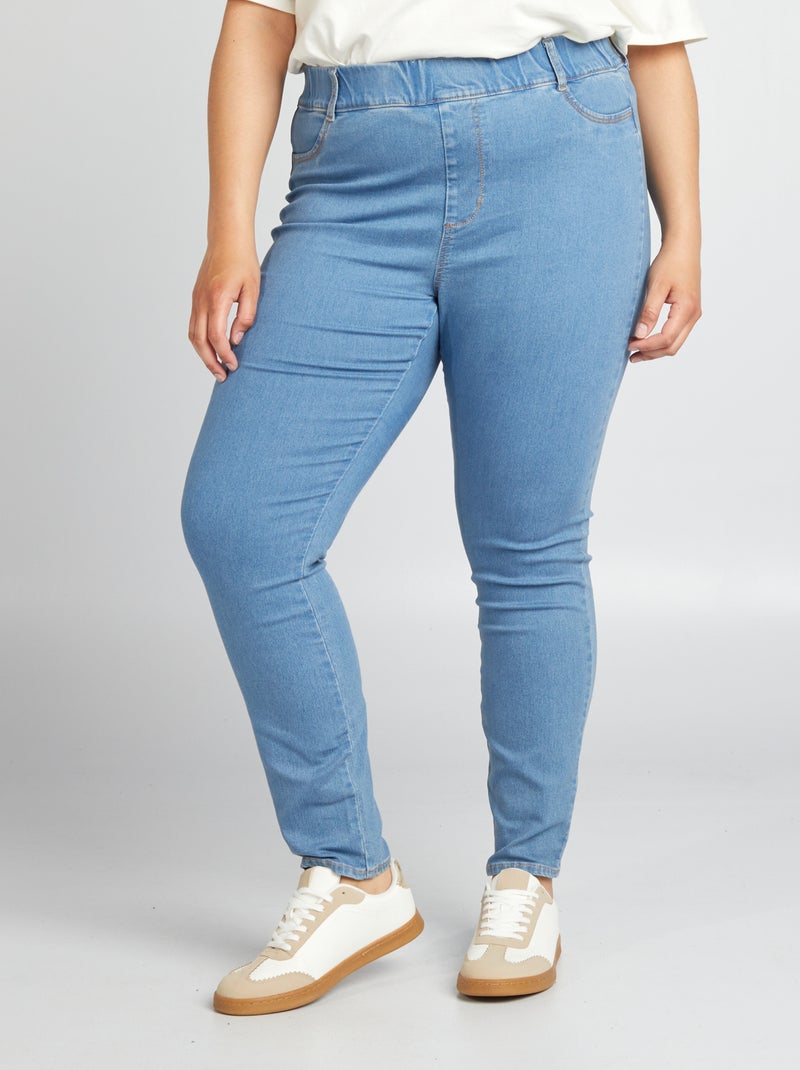 Jegging a vita alta regular stretch BLU - Kiabi