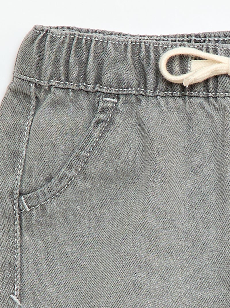 Jegging en jean Gris - Kiabi