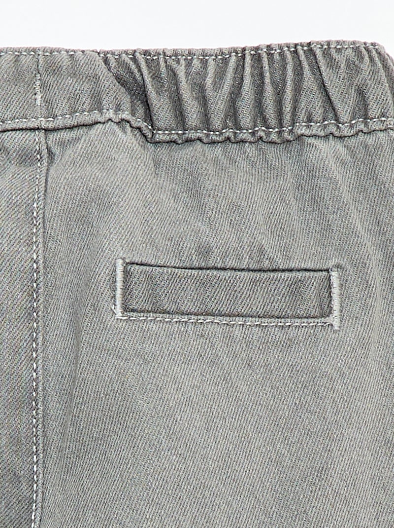 Jegging en jean Gris - Kiabi