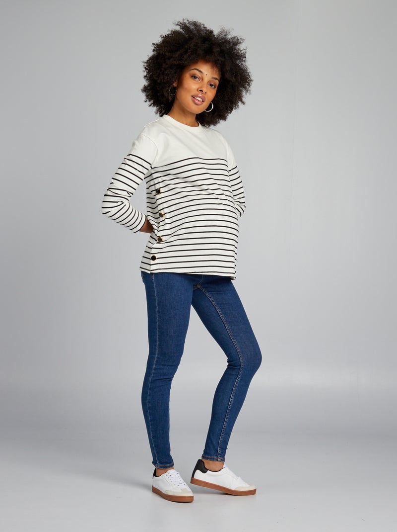 Jegging grossesse avec bandeau Bleu - Kiabi