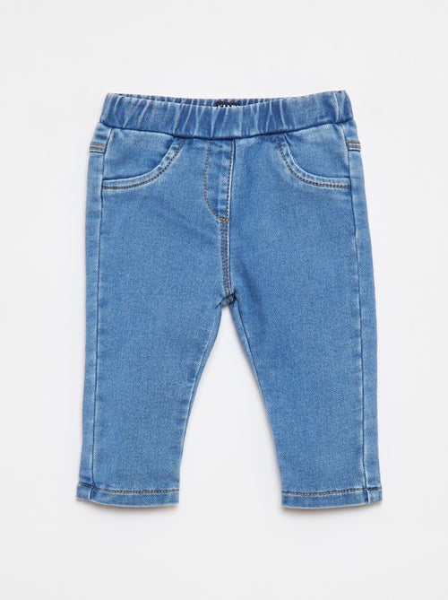 Jegging stretch façon denim - Kiabi