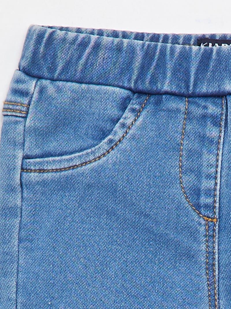 Jegging stretch façon denim Bleu - Kiabi