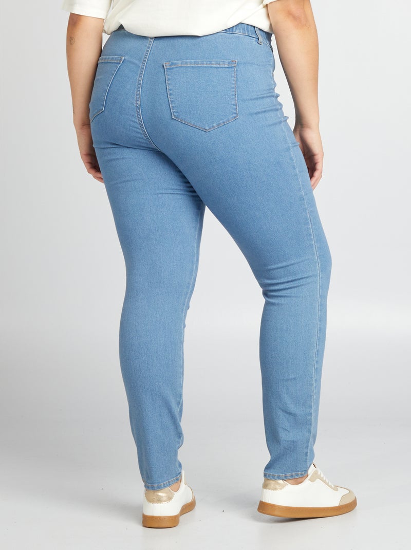 Jegging taille haute regular stretch Bleu - Kiabi