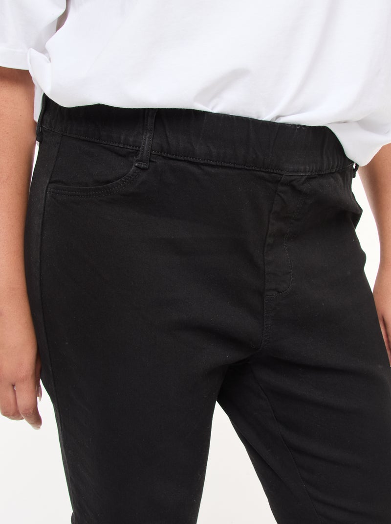 Jegging taille haute regular stretch Noir - Kiabi