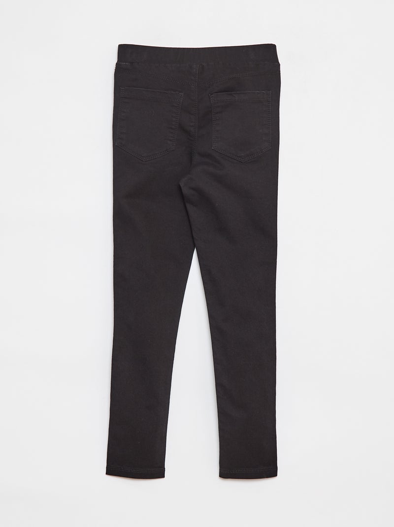 Jegging uni Noir - Kiabi