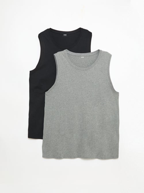 Jersey Knit Tank Top Set - 2 Pack - Kiabi