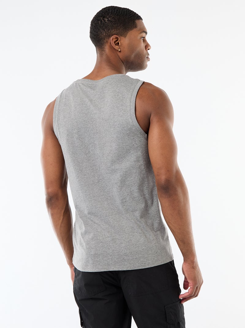 Jersey Knit Tank Top Set - 2 Pack Grey - Kiabi