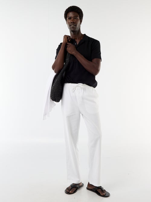 Jersey Polo Shirt with Buttoned Collar - Kiabi