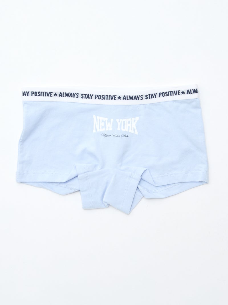 Jersey-Shortys – 3er-Pack Blau - Kiabi