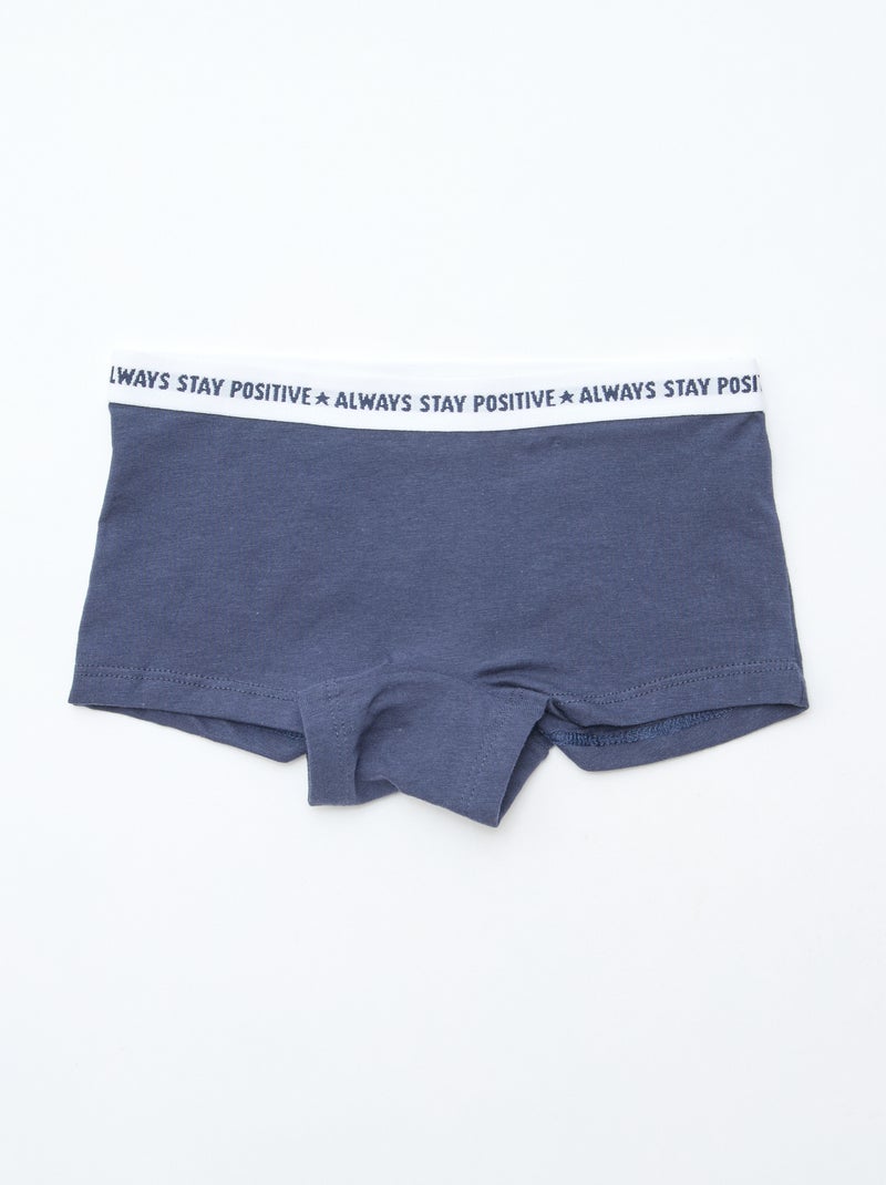 Jersey-Shortys – 3er-Pack Blau - Kiabi