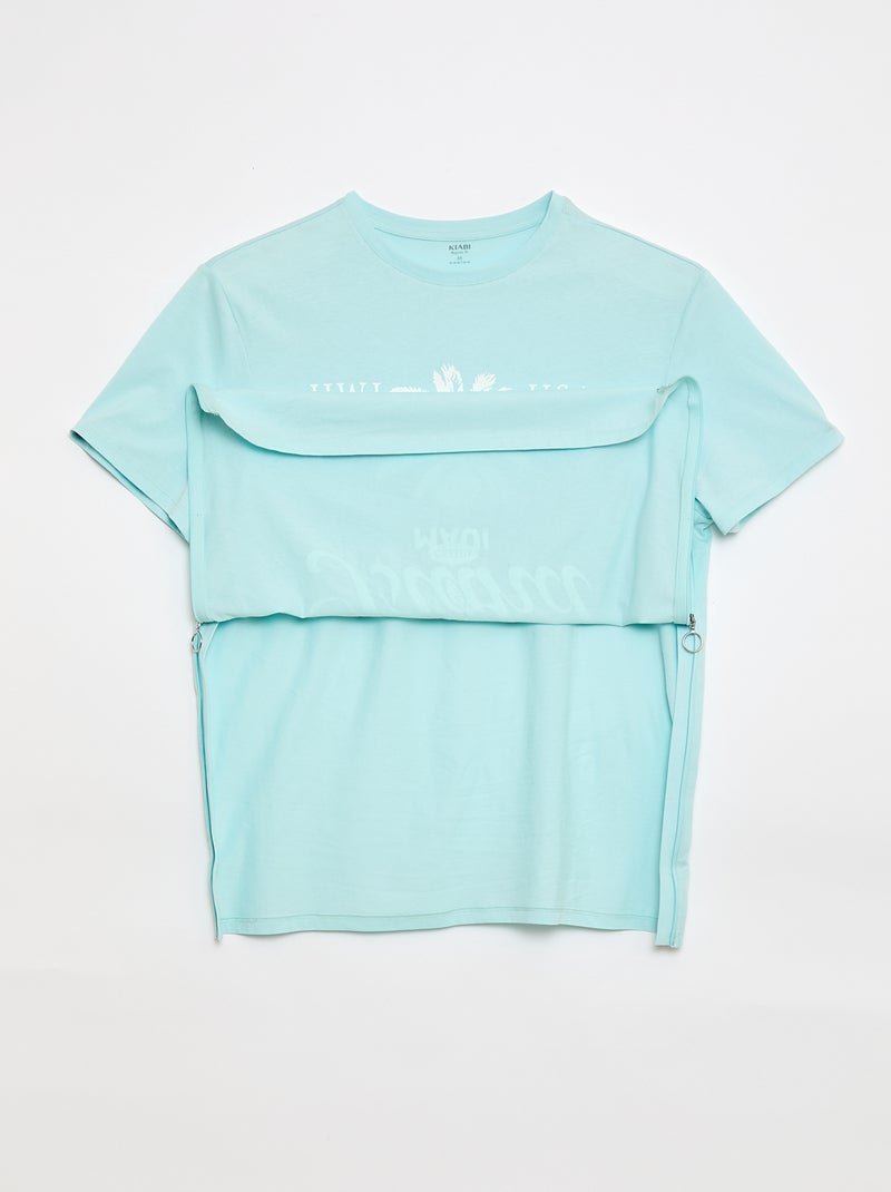 Jersey T-shirt - So Easy Blue - Kiabi