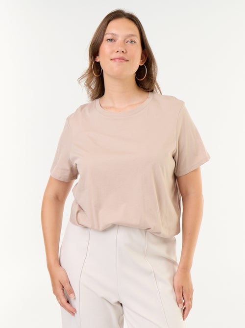 Jersey-T-Shirt mit kurzen Ärmeln - Kiabi