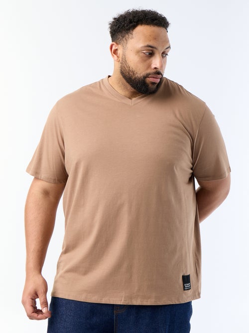 Jersey-T-Shirt mit kurzen Ärmeln - Kiabi