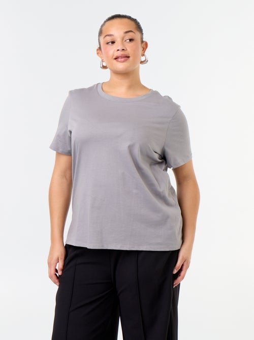 Jersey-T-Shirt mit kurzen Ärmeln - Kiabi