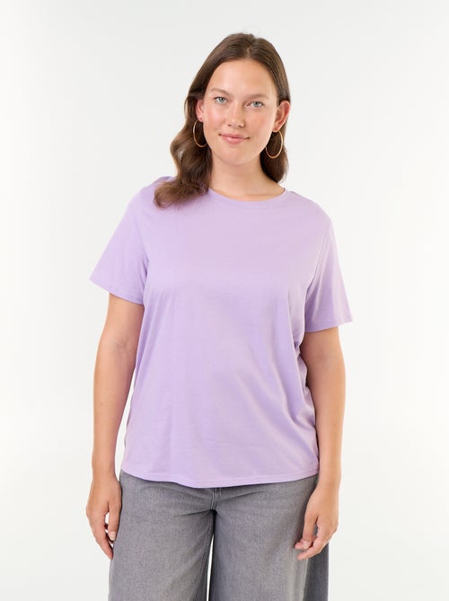Jersey-T-Shirt mit kurzen Ärmeln - Kiabi