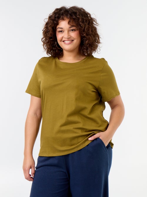 Jersey-T-Shirt mit kurzen Ärmeln - Kiabi