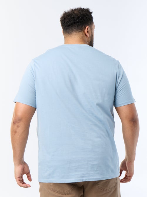 Jersey-T-Shirt mit V-Ausschnitt - Kiabi Jersey-T-Shirt mit V-Ausschnitt - Kiabi