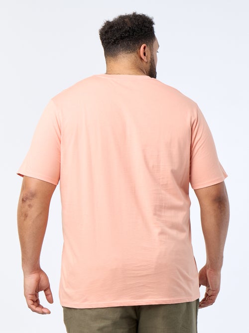 Jersey-T-Shirt mit V-Ausschnitt - Kiabi