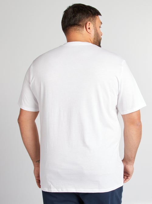 Jersey-T-Shirt mit V-Ausschnitt - Kiabi Jersey-T-Shirt mit V-Ausschnitt - Kiabi