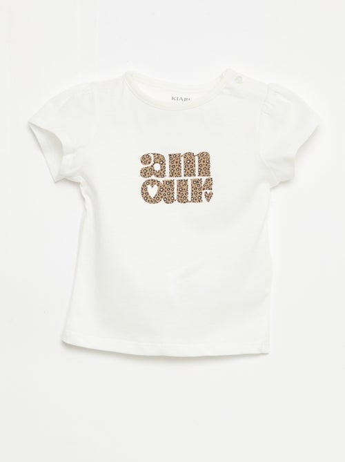 Jersey T-shirt with short sleeves - Kiabi