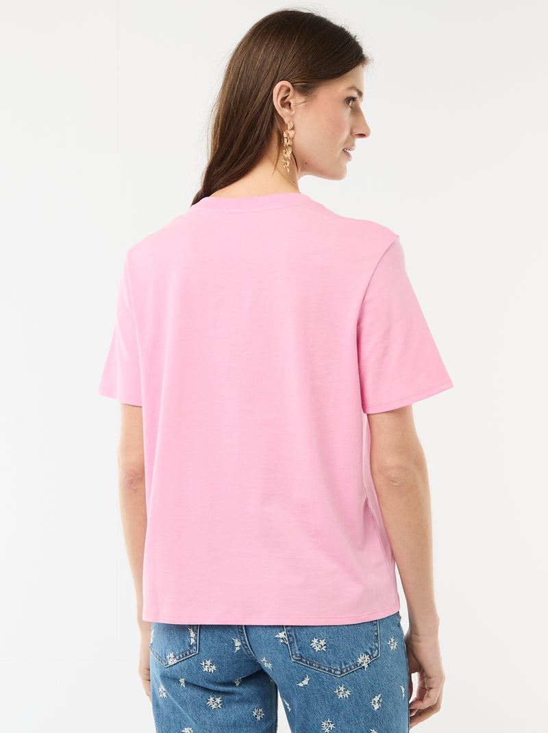 JGA-T-Shirt mit Botschaft Rosa - Kiabi