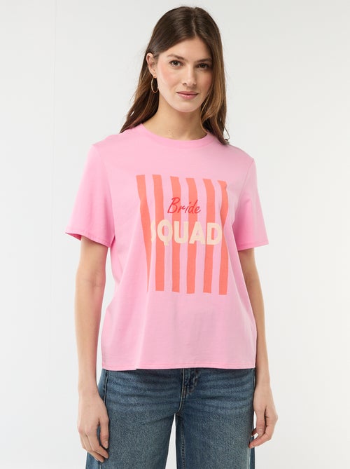 JGA-T-Shirt mit Botschaft - Kiabi JGA-T-Shirt mit Botschaft - Kiabi