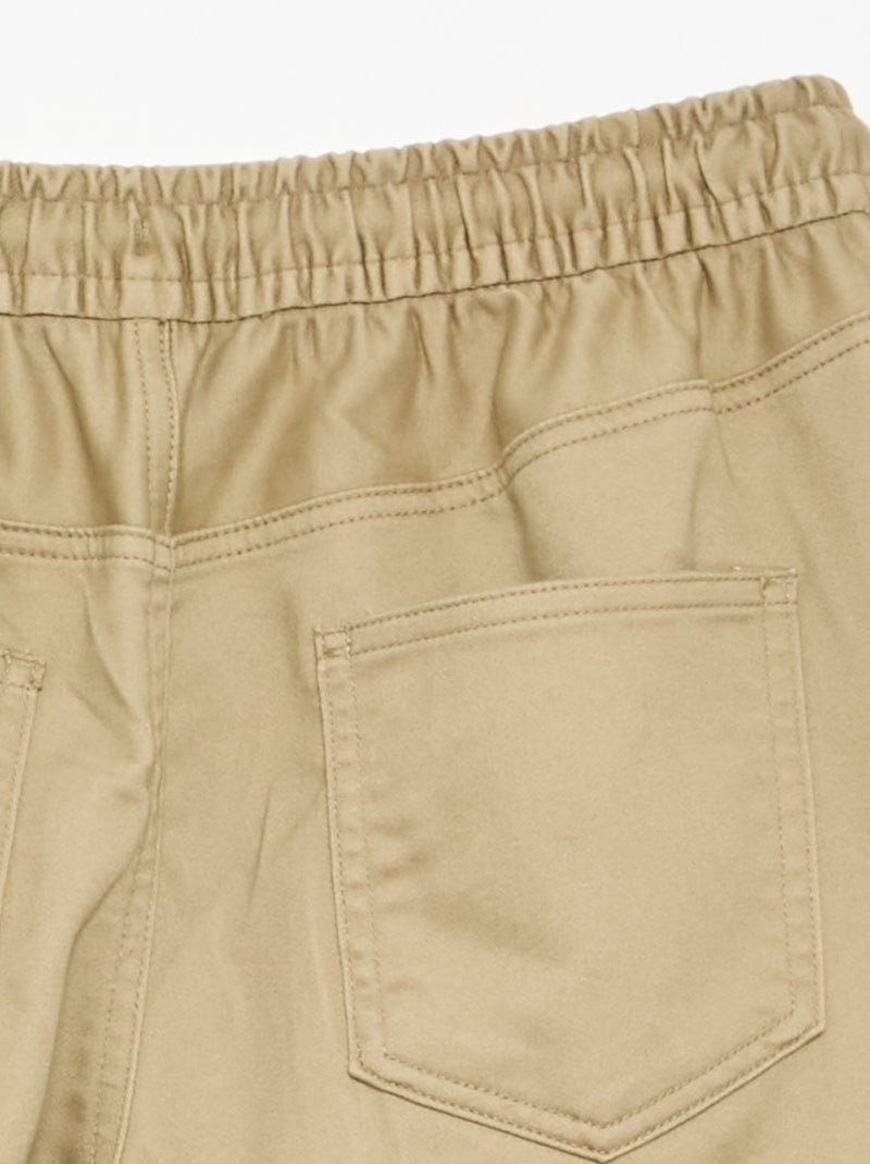 Jogger-Hose mit Multitaschen Beige - Kiabi
