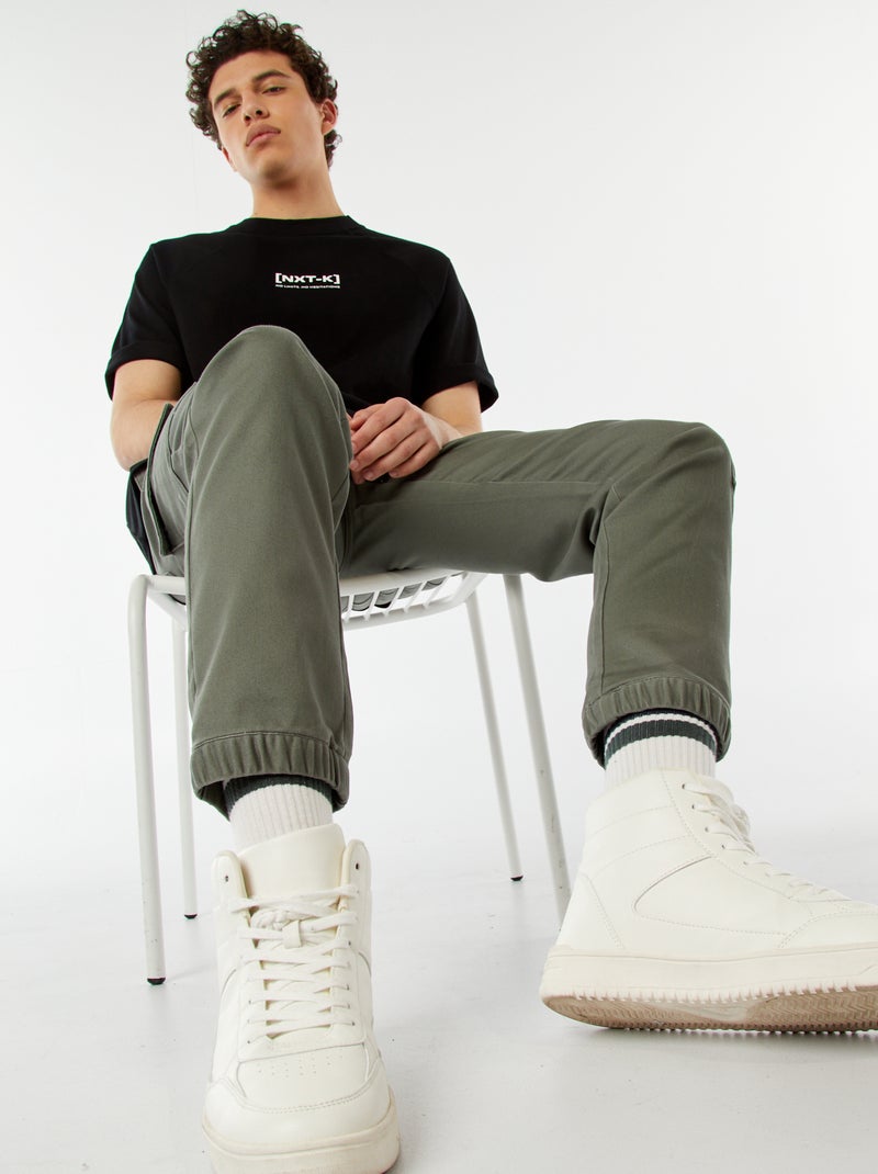 Jogger-Hose mit Multitaschen Grün - Kiabi