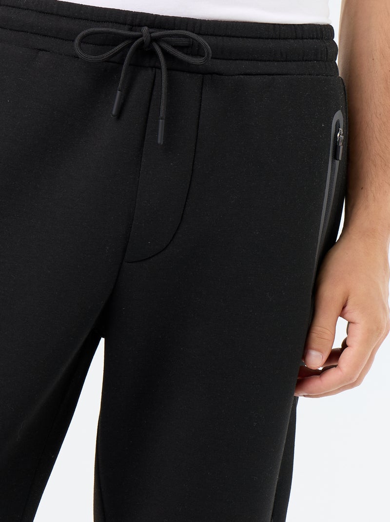 Jogger pants with zipped pockets Black - Kiabi